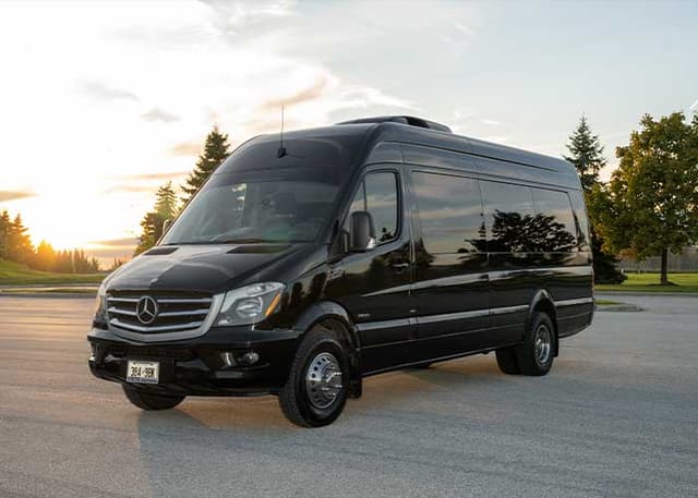 15 Passenger Mercedes Sprinter Van for luxury car rental in Georgetown, ON