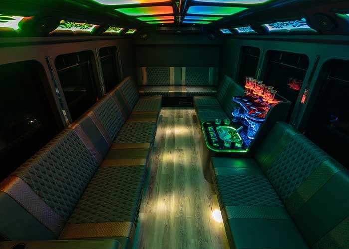 20 Passenger Party Bus gallery image 8 for limousine service in Georgetown, ON